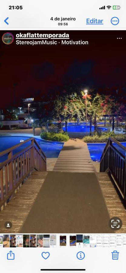 Flat Oka Beach Residence Luxo ปอร์โต จิ กาลินญาส ภายนอก รูปภาพ